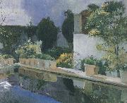 Joaquin Sorolla Palace of pond oil painting